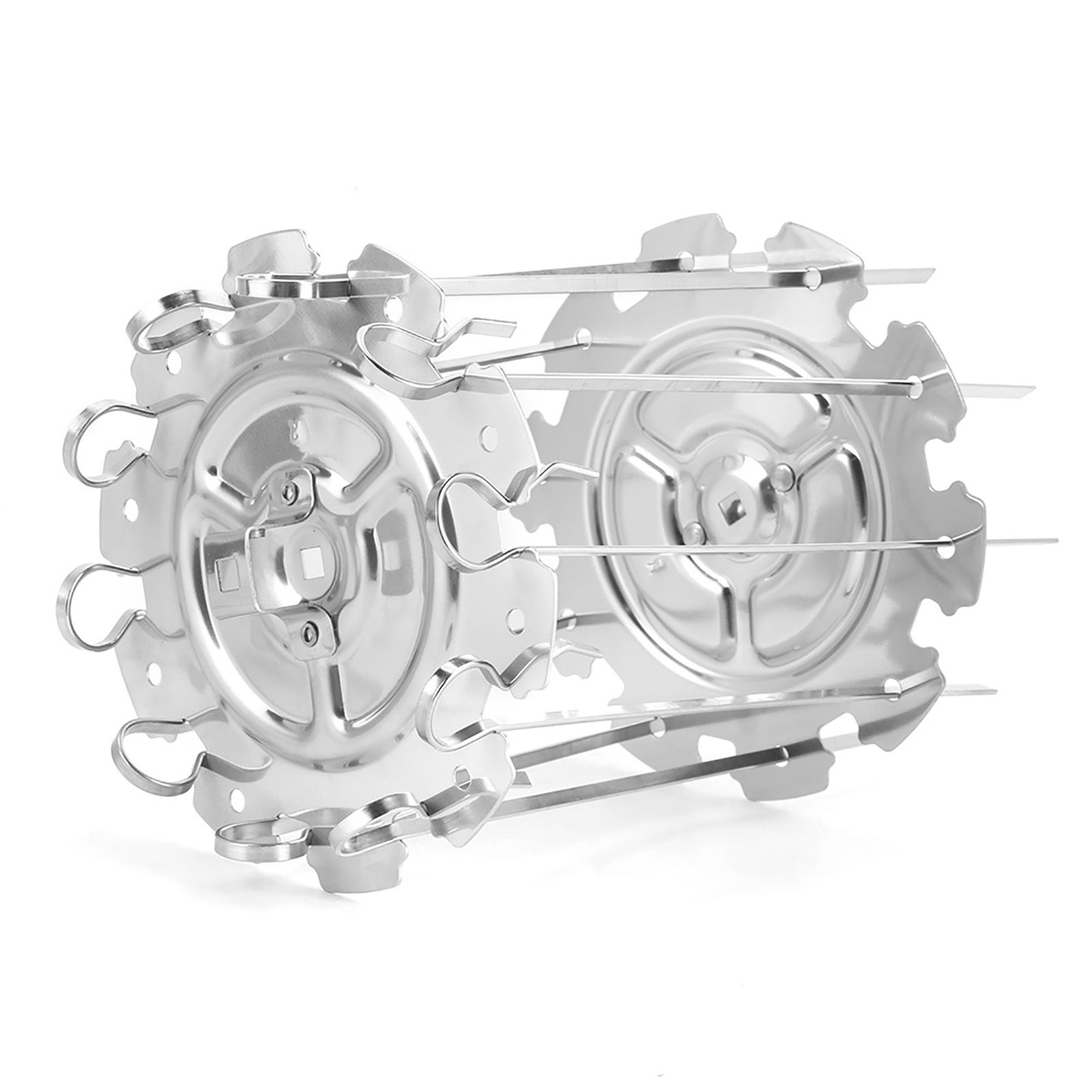 Stainless Steel Roaster Electric Oven Barbecue Skewers Needle Cage Set BBQ