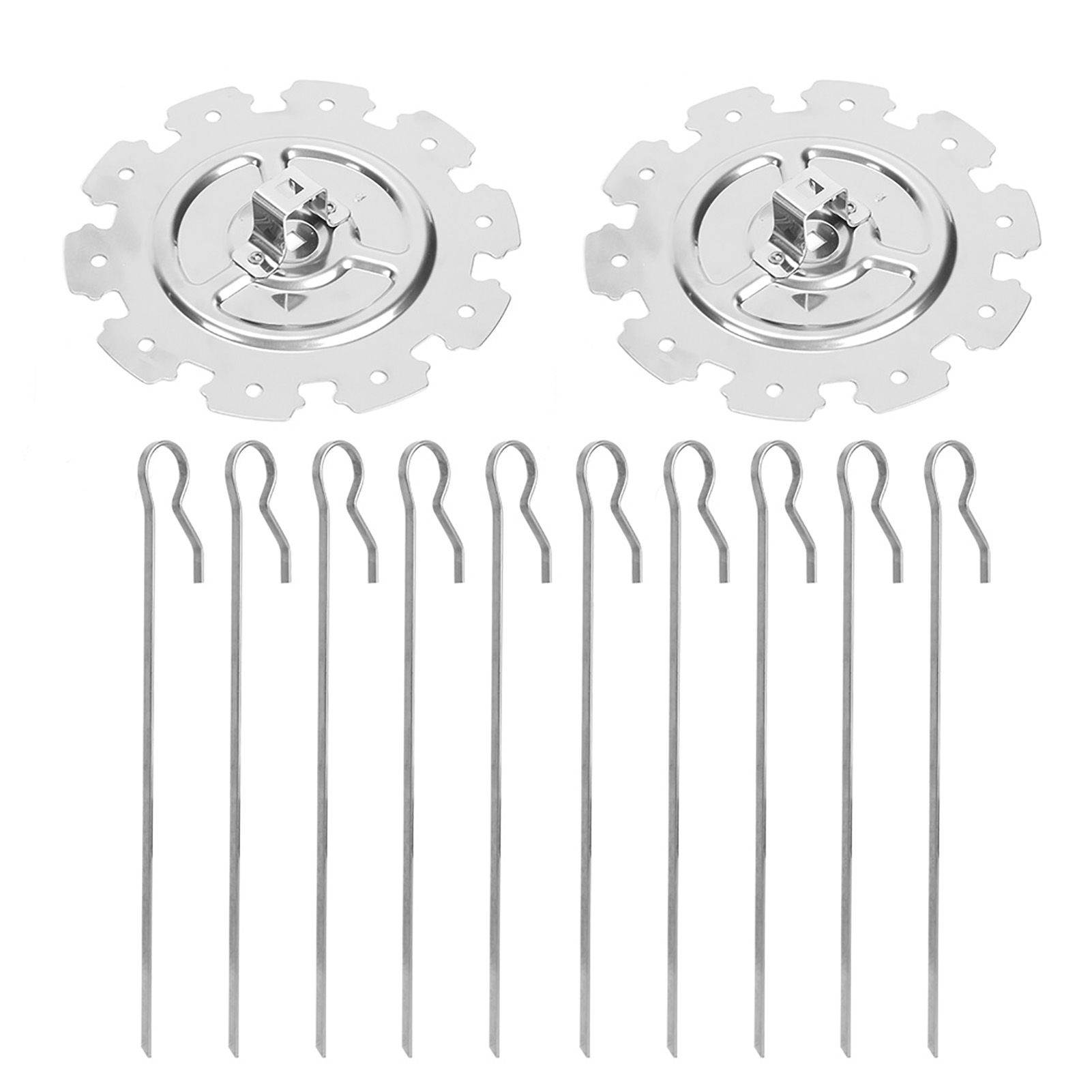 Stainless Steel Roaster Electric Oven Barbecue Skewers Needle Cage Set BBQ view 2