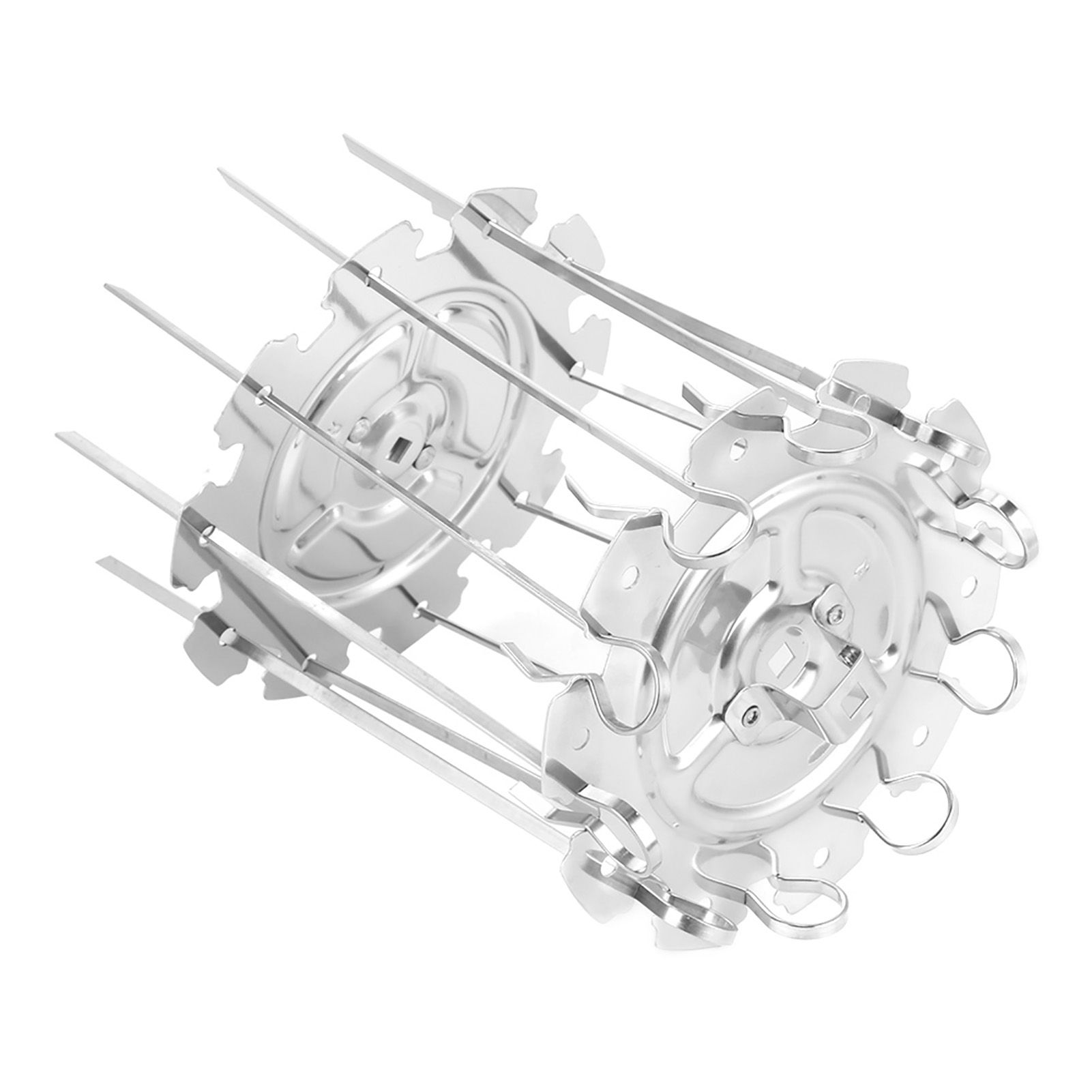 Stainless Steel Roaster Electric Oven Barbecue Skewers Needle Cage Set BBQ view 3