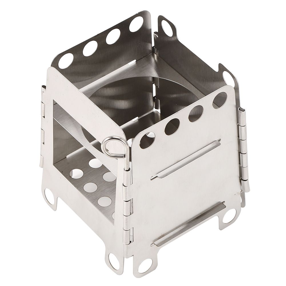 Portable Stainless Steel Folding Stove Wood Burning Stove for Outdoor Picnic view 3