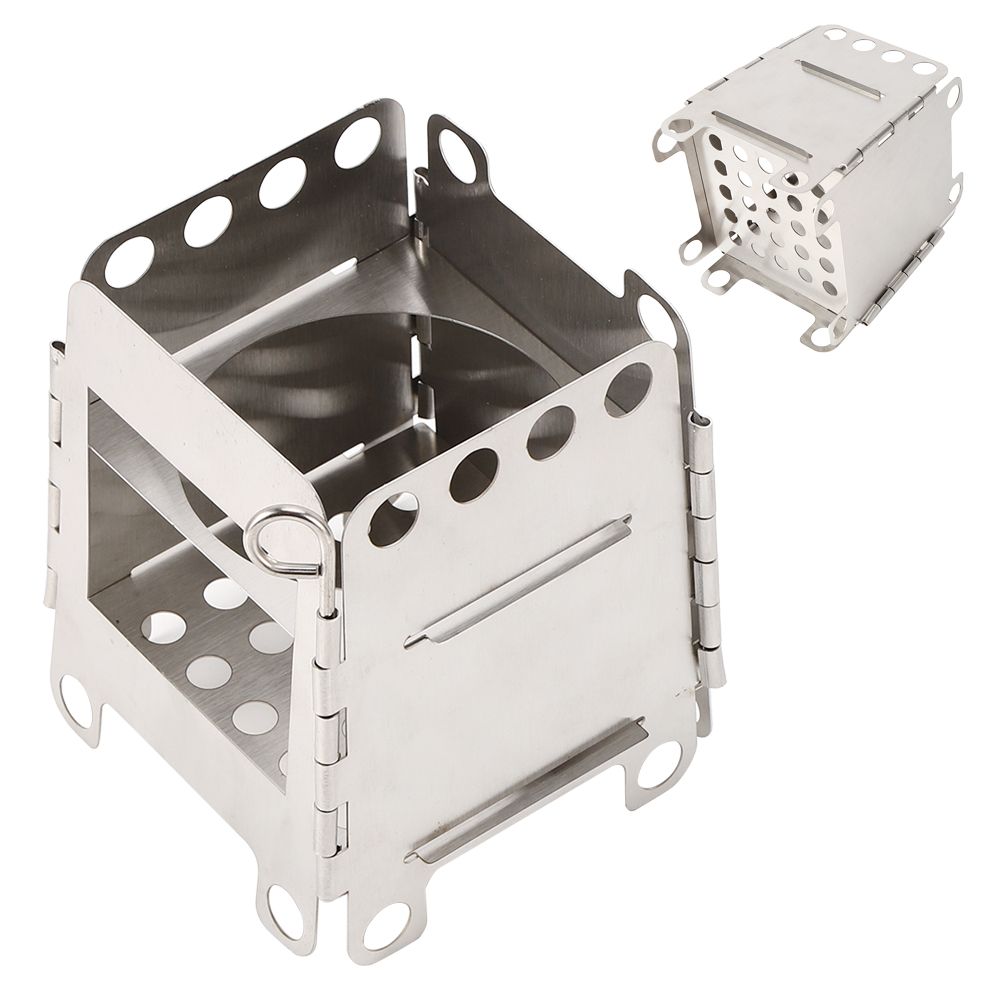 Portable Stainless Steel Folding Stove Wood Burning Stove for Outdoor Picnic view 6