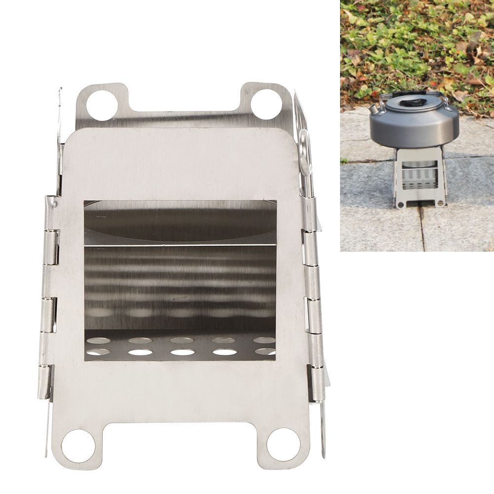 Portable Stainless Steel Folding Stove Wood Burning Stove for Outdoor Picnic view 10