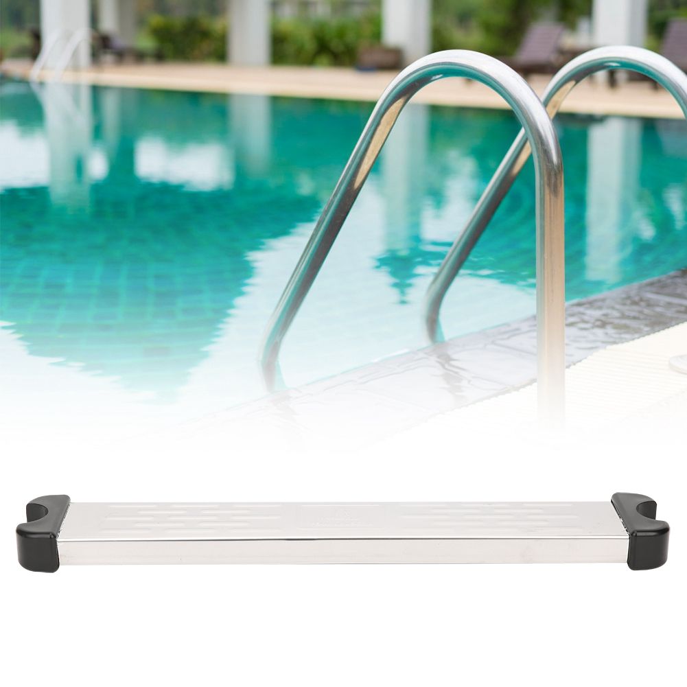 Stainless Steel Swimming Pool Pedal Replacement Ladder Rung Steps Anti Slip view 9