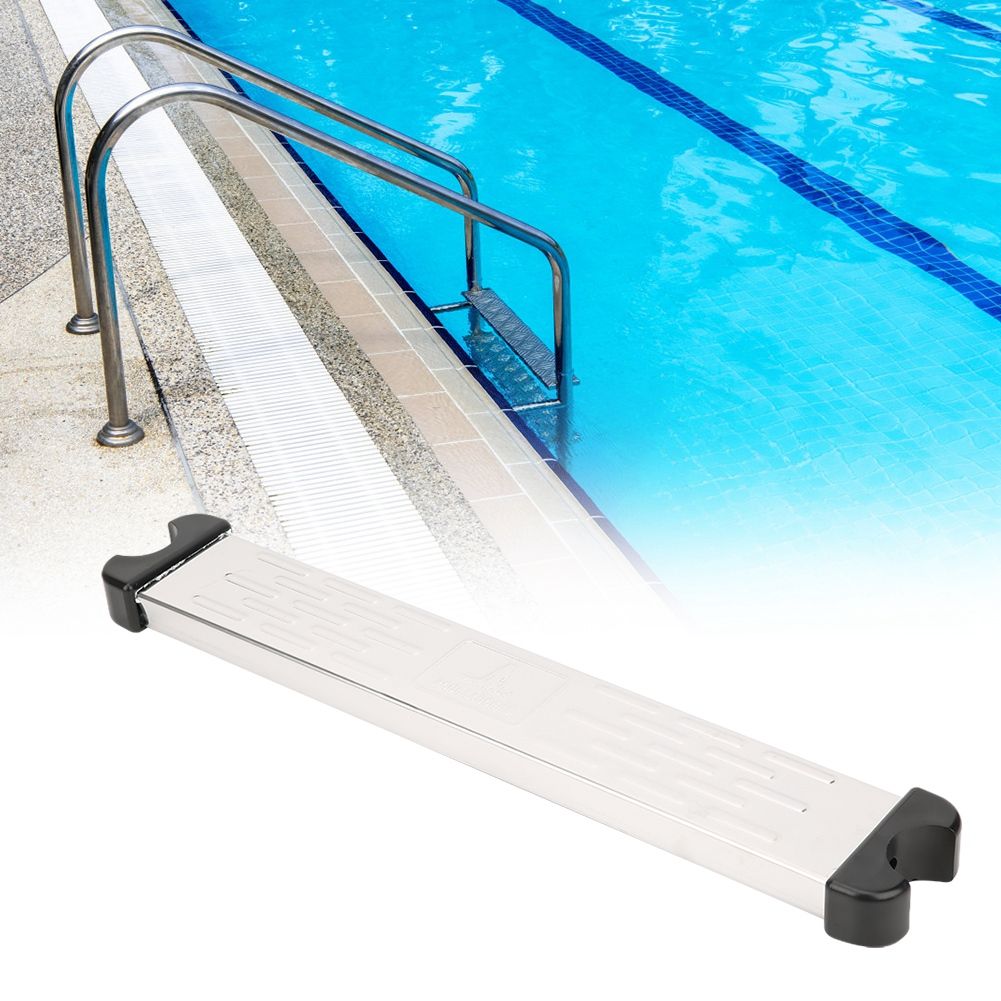 Stainless Steel Swimming Pool Pedal Replacement Ladder Rung Steps Anti Slip view 10