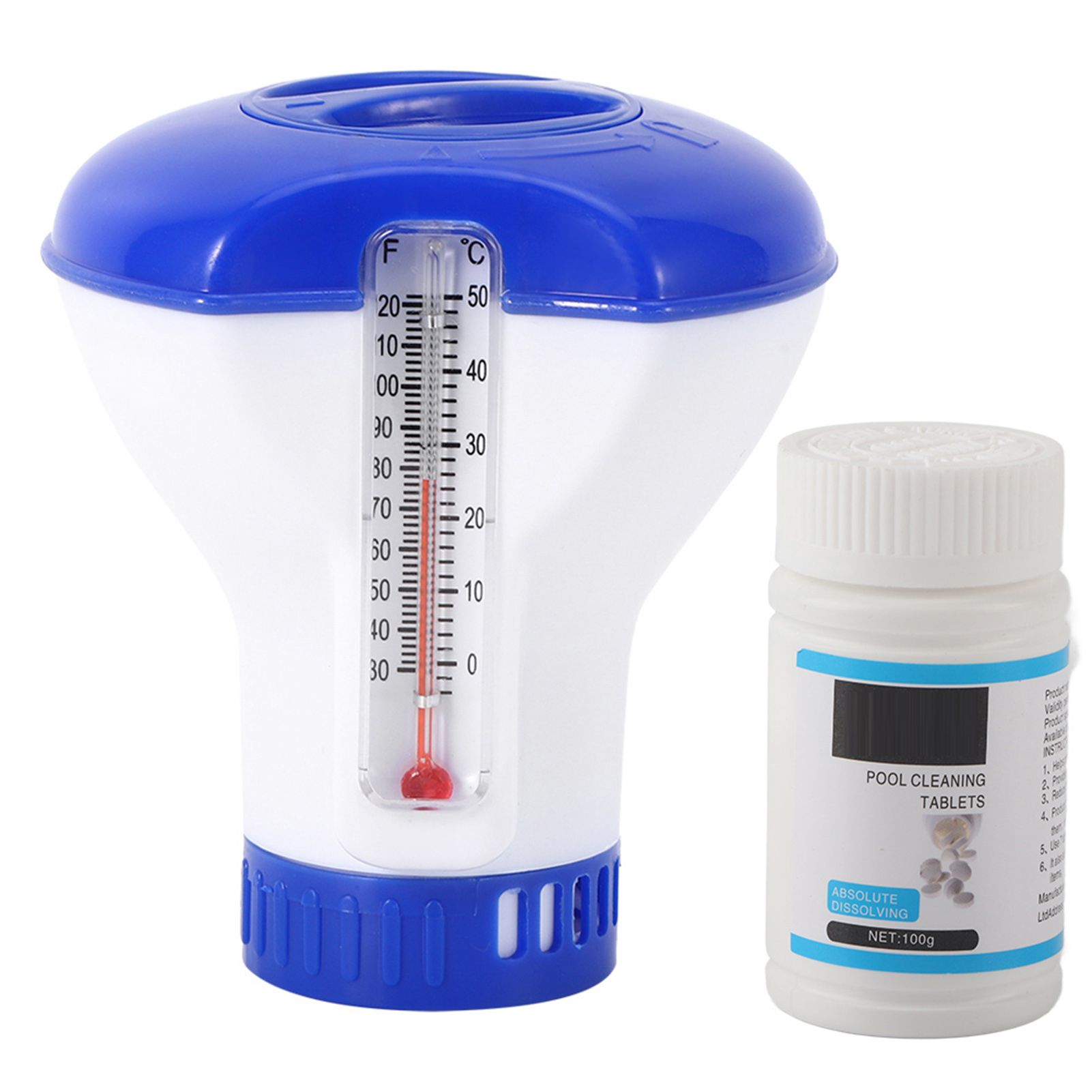 Swimming Pool Cleaning Kit Pool Dispenser Cleaning Medicine 1.5 inch Chlorine view 2