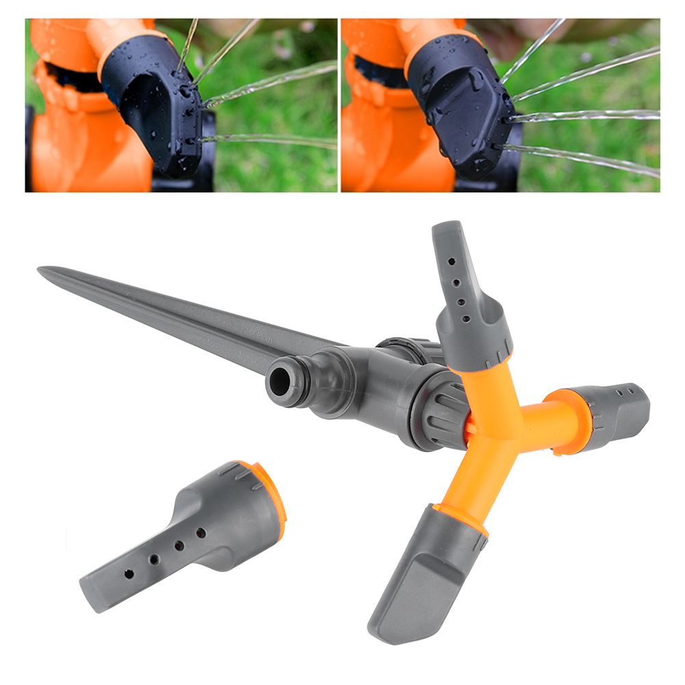360 Degree Automatic Rotating Lawn Sprinkler Adjustable ThreeArm Sprinkler view 10