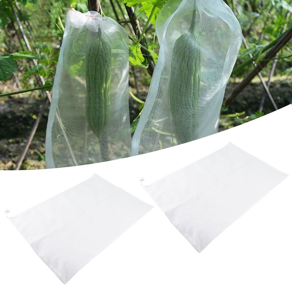 2Pcs Garden Nylon Vegetables Fruits Tree Protection Net Bag Cover Agricultural view 10