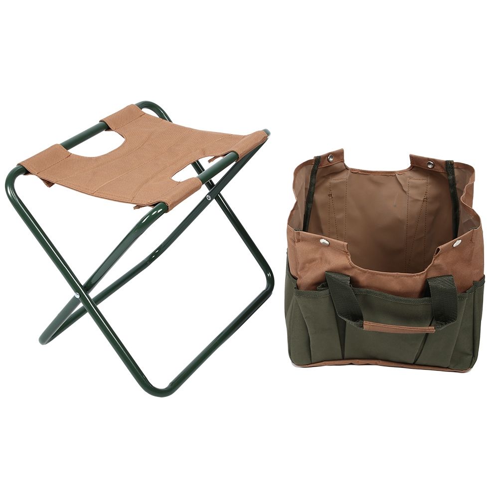 Portable Folding Chair Camping Stool with Storage Bag for Indoor Outdoor view 4