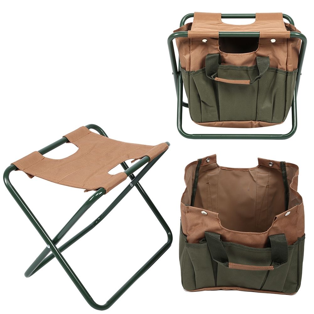 Portable Folding Chair Camping Stool with Storage Bag for Indoor Outdoor view 7