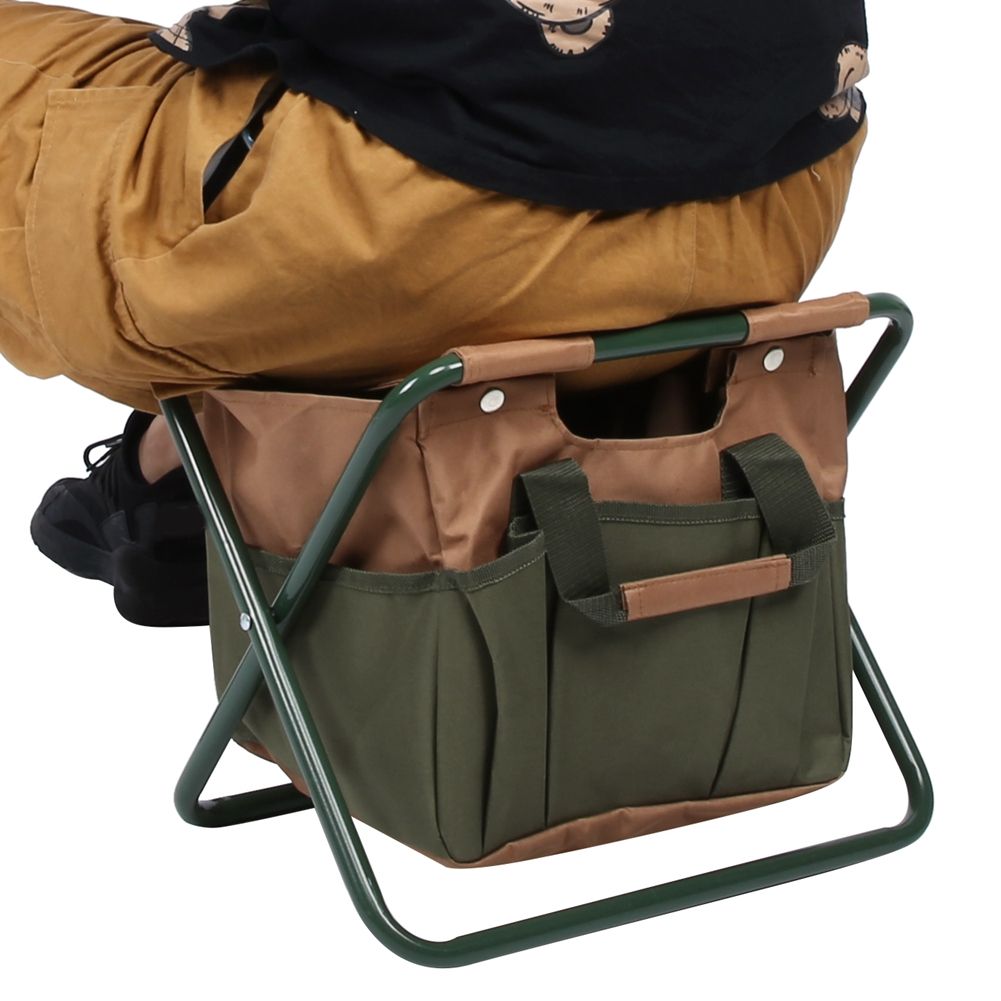 Portable Folding Chair Camping Stool with Storage Bag for Indoor Outdoor view 10