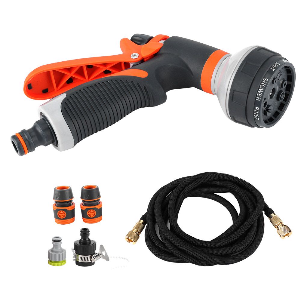 Garden Irrigation Sprayer Telescopic Hose Kit Plants Flowers Watering — image 1