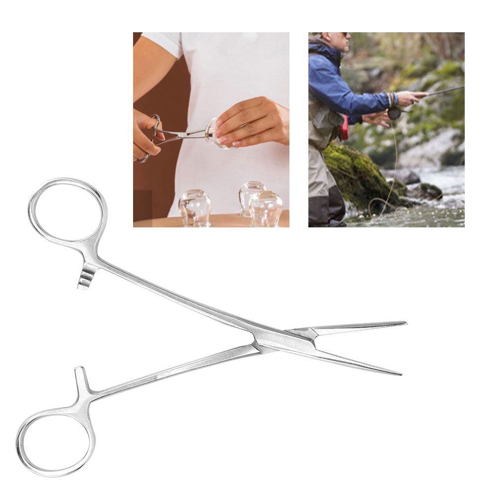 16cm Stainless Steel Surgical Straight Hemostatic Forceps Pet Hair Clamp view 10