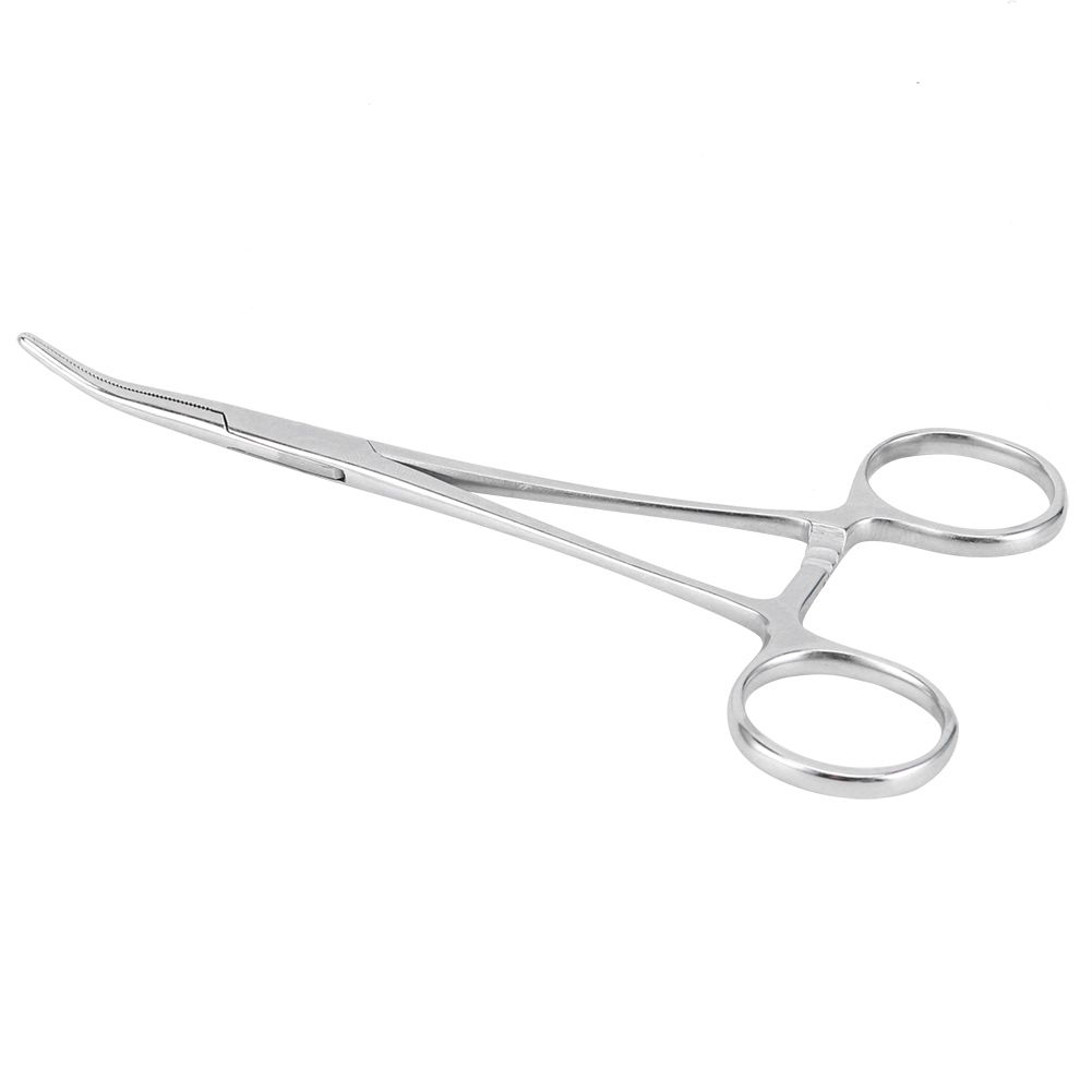 Surgical Haemostatic Hemostatic Forceps Stainless Steel Curved Tip Pliers Pet