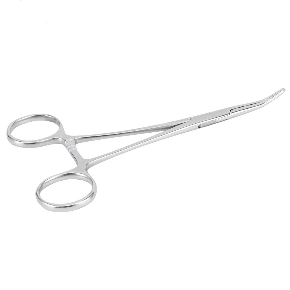 Surgical Haemostatic Hemostatic Forceps Stainless Steel Curved Tip Pliers Pet view 7