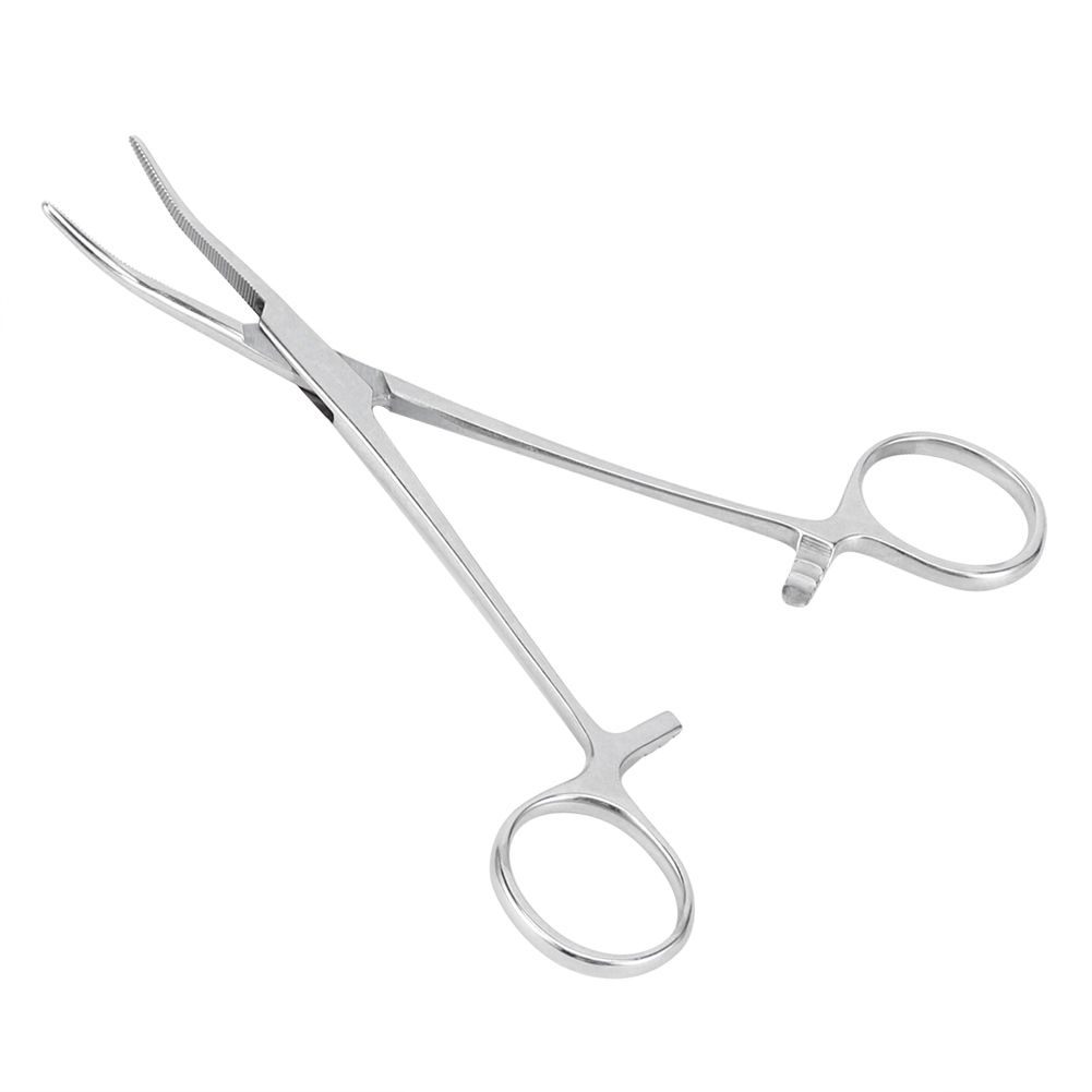 Surgical Haemostatic Hemostatic Forceps Stainless Steel Curved Tip Pliers Pet view 8