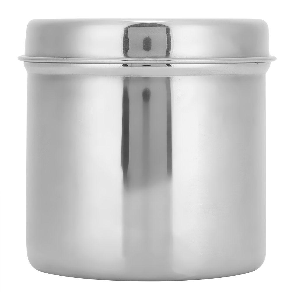 Stainless Steel Cotton Ball Cup Jar Container Storage Organizer Canister with view 3