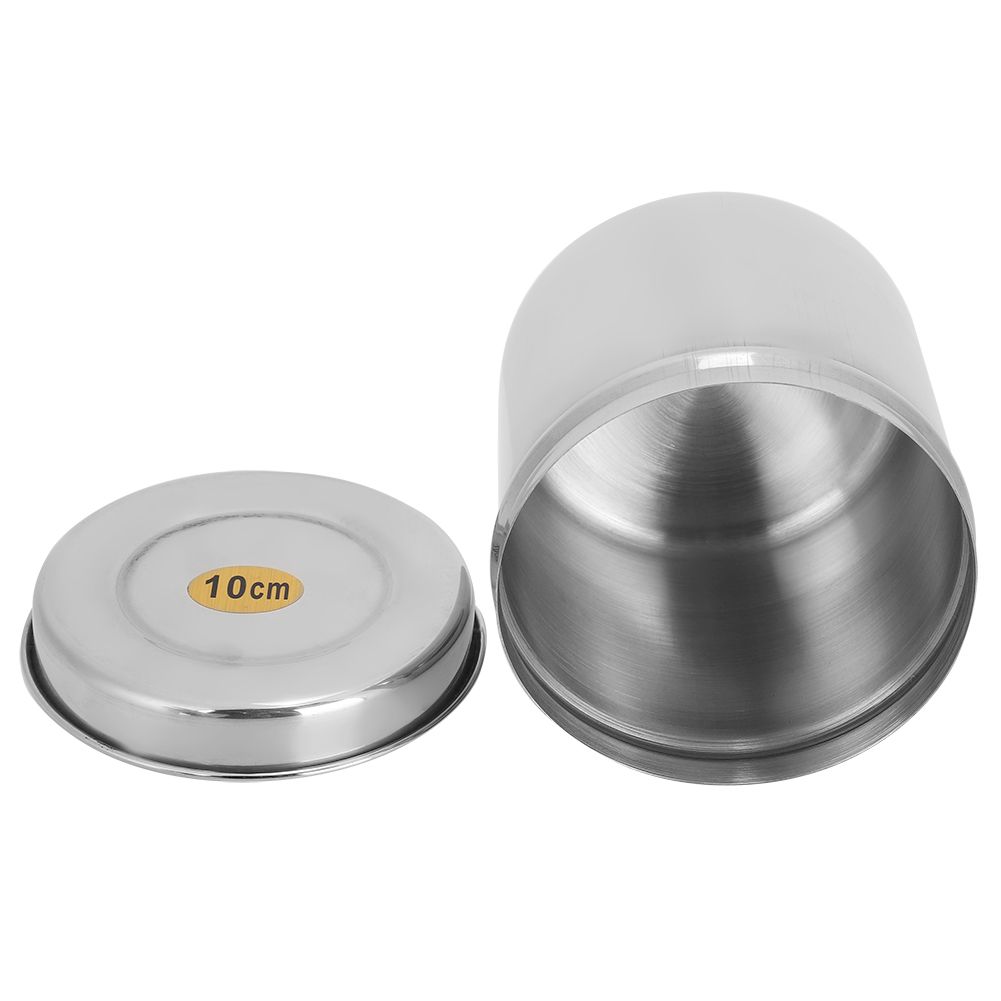 Stainless Steel Cotton Ball Cup Jar Container Storage Organizer Canister with view 7