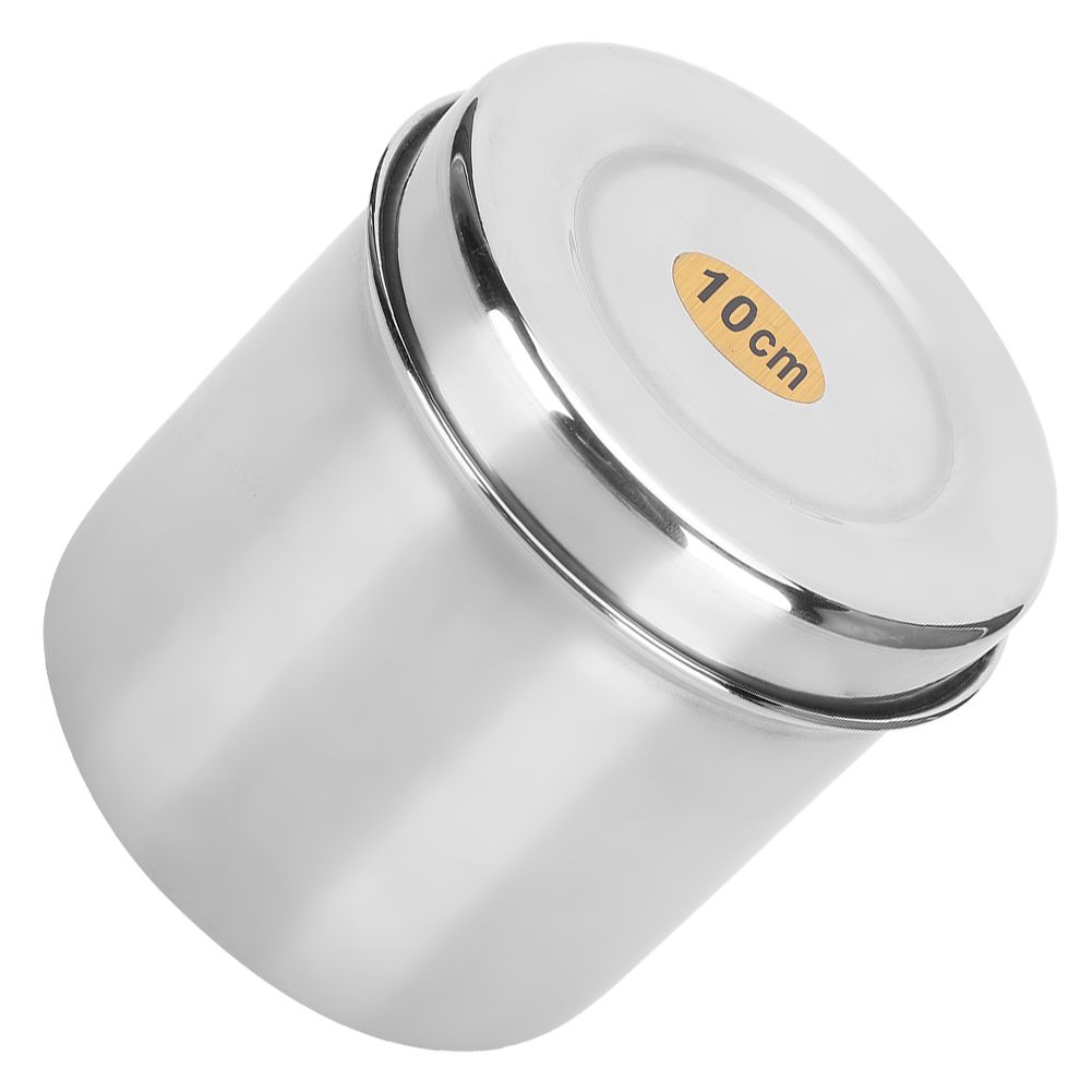 Stainless Steel Cotton Ball Cup Jar Container Storage Organizer Canister with view 8