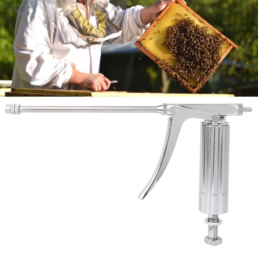 Stainless Steel Beekeeping Bee Medicine Sprayer Pollination Syringe Tools view 10