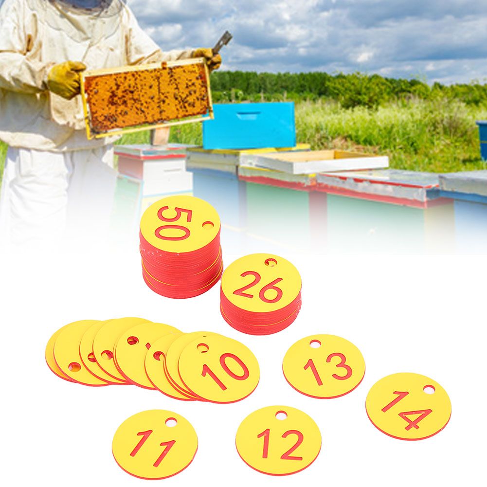 Beekeeping Husbandry Hanging Numbered Tag Labels Farm Livestock Breeding view 9