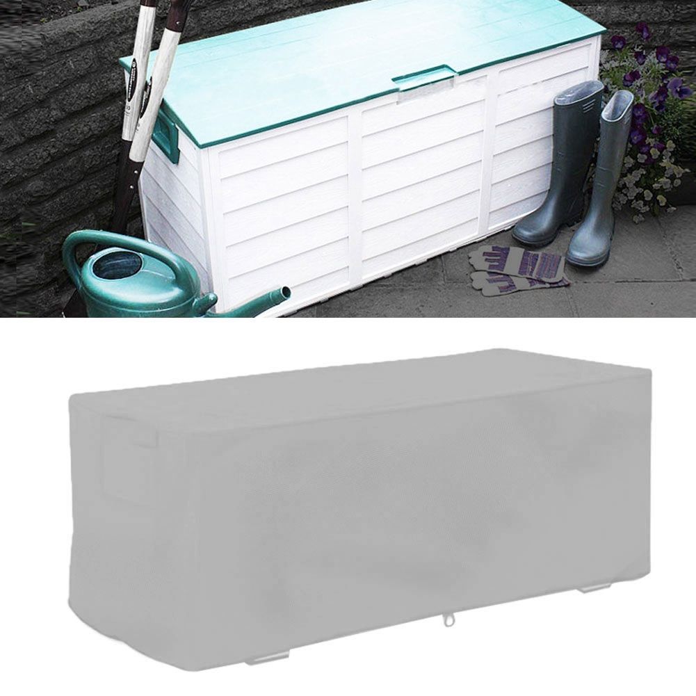 Waterproof Deck Box Cover Storage Box Rain Wind Snow Protection Cover UV Proof view 9
