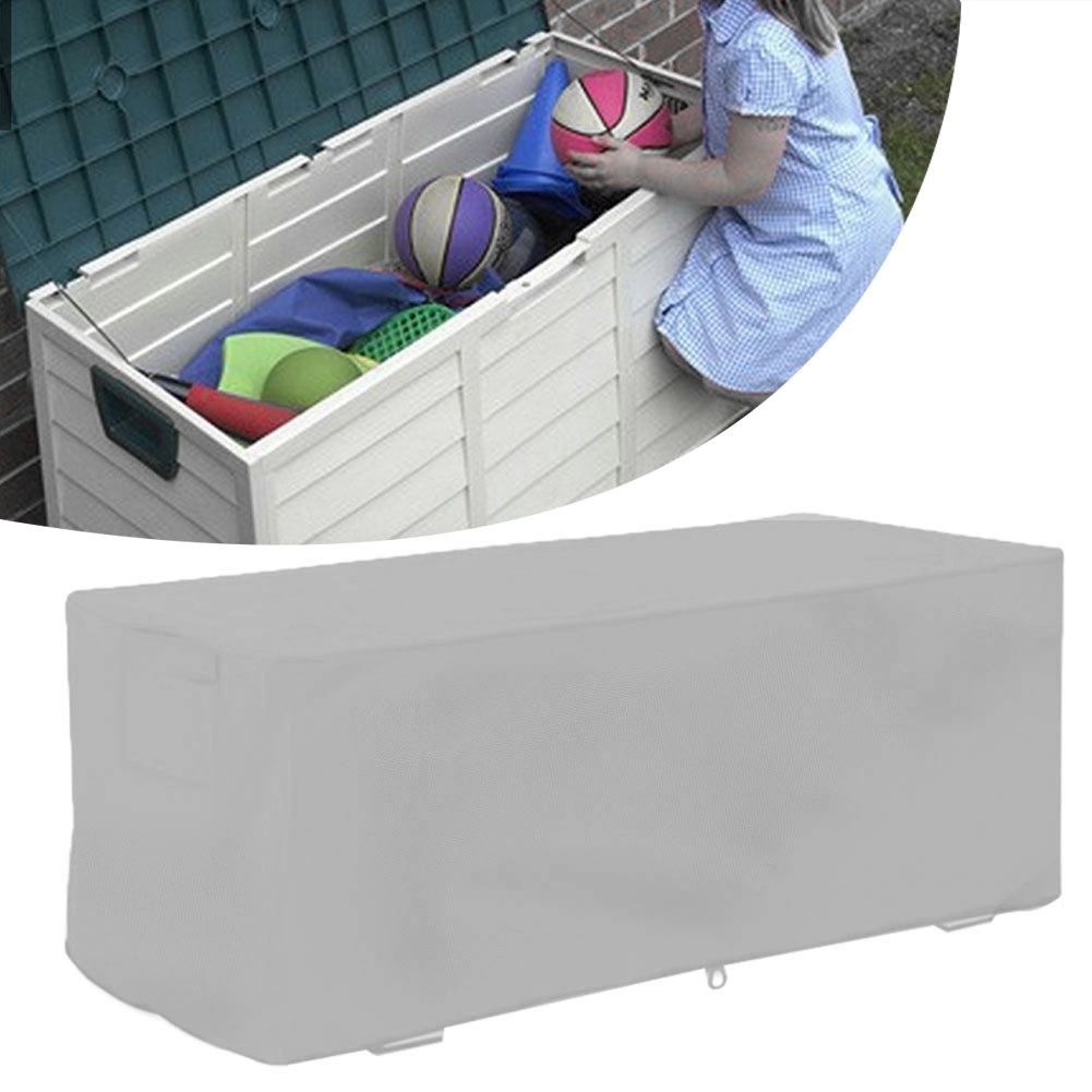 Waterproof Deck Box Cover Storage Box Rain Wind Snow Protection Cover UV Proof view 10