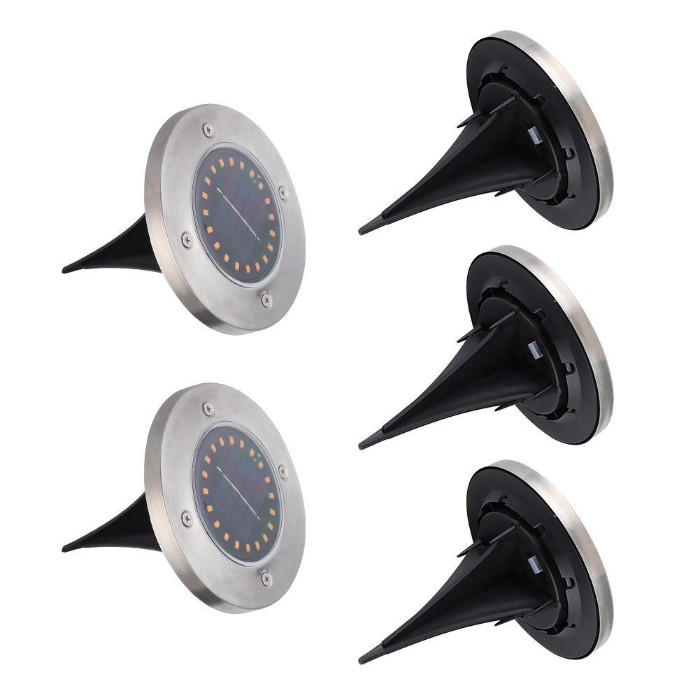 5Pcs Waterproof Solar Powered 20LED Chip Buried Light for Outdoor Garden Lawn — image 1