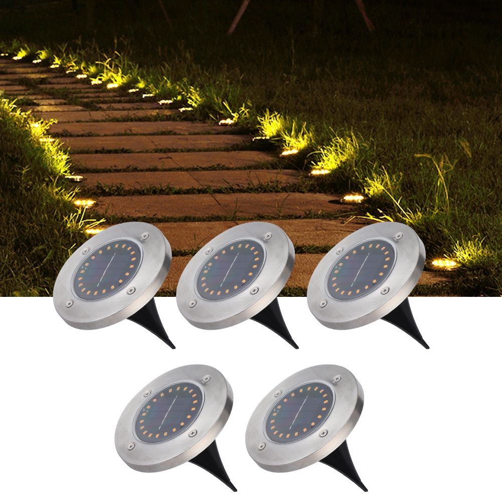 5Pcs Waterproof Solar Powered 20LED Chip Buried Light for Outdoor Garden Lawn view 10