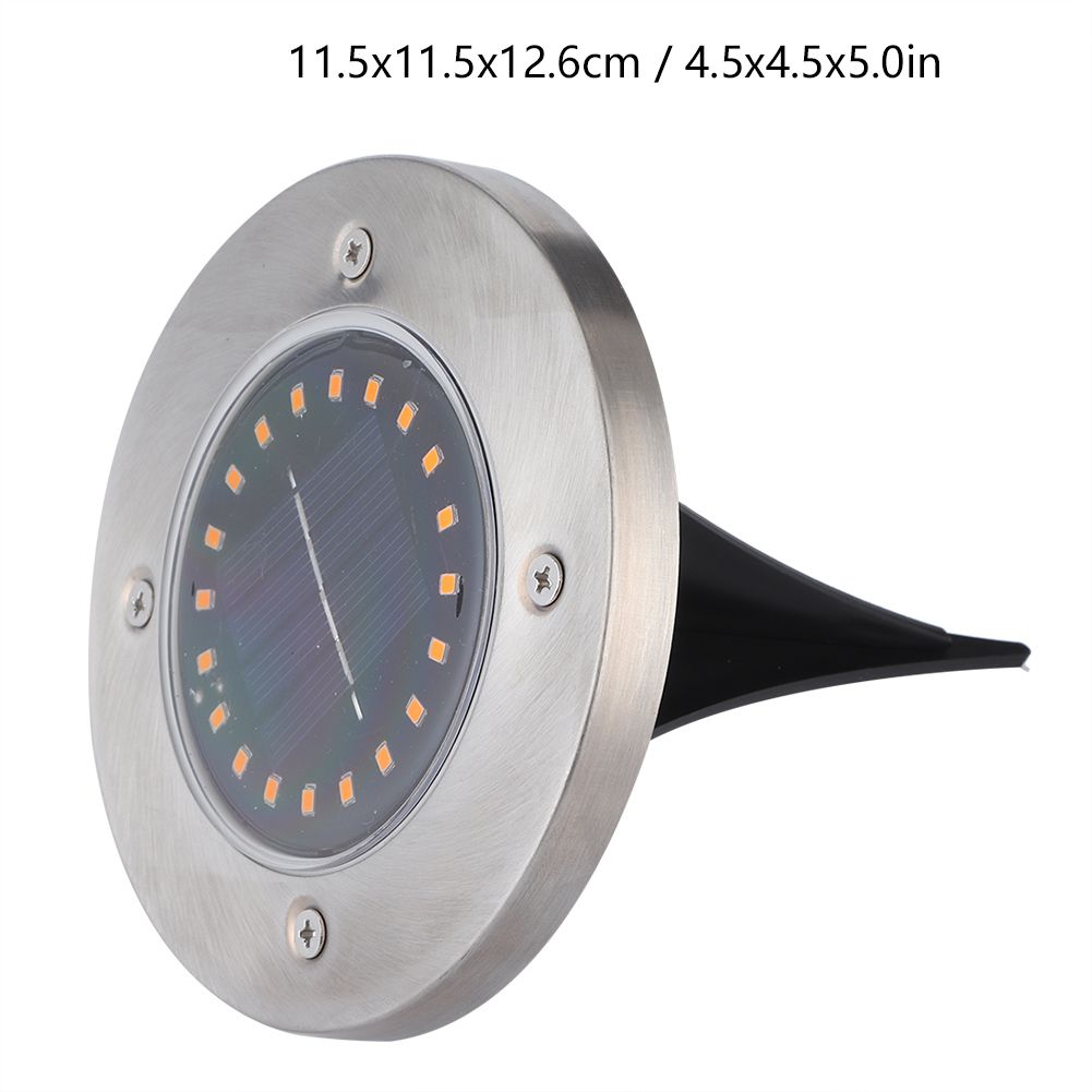 5Pcs Waterproof Solar Powered 20LED Chip Buried Light for Outdoor Garden Lawn view 12