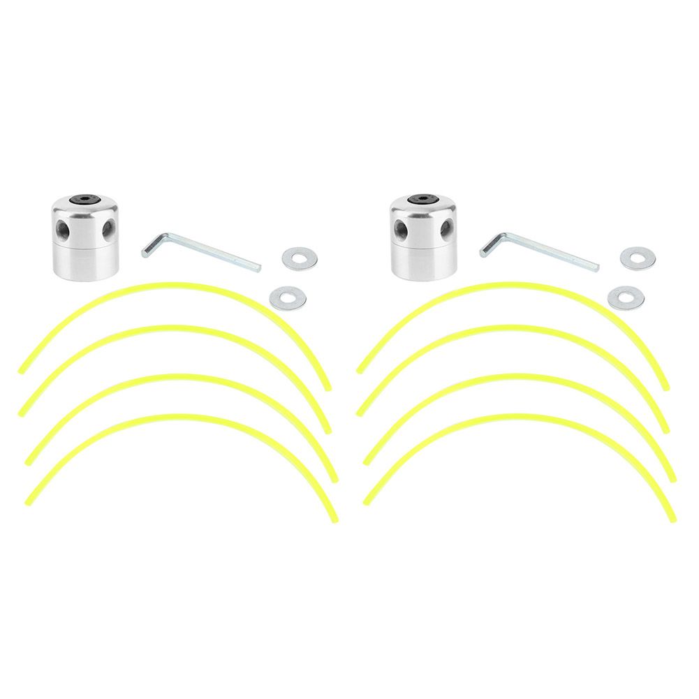 2Pcs/Set Garden Lawn Mover Aluminum Alloy Trimmer Head with Lines Set view 2
