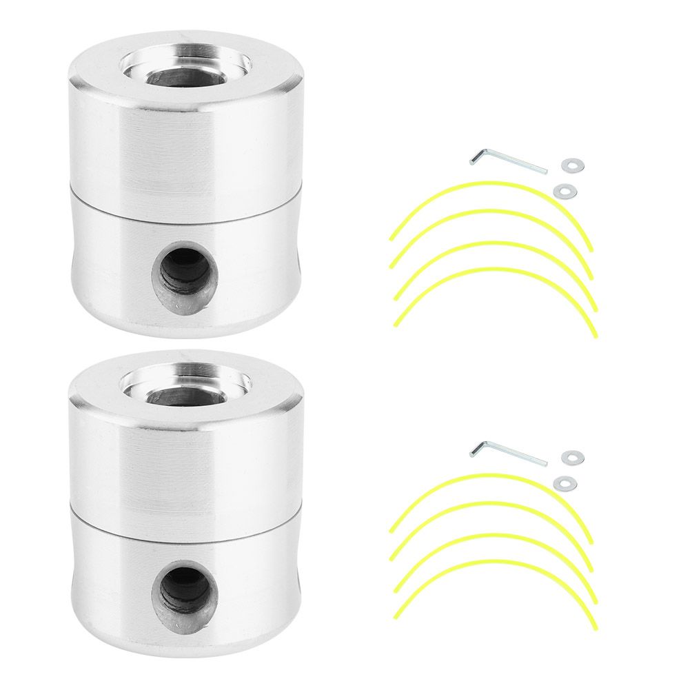 2Pcs/Set Garden Lawn Mover Aluminum Alloy Trimmer Head with Lines Set view 6