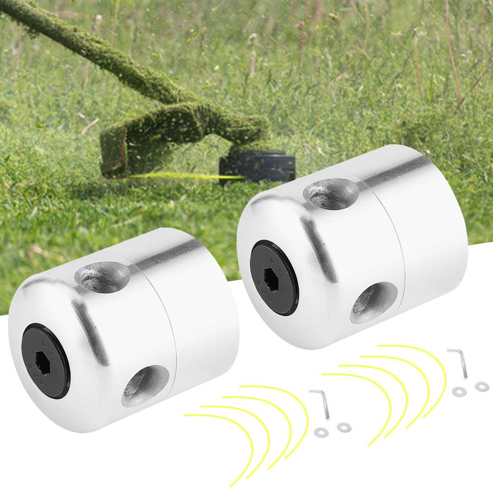 2Pcs/Set Garden Lawn Mover Aluminum Alloy Trimmer Head with Lines Set view 9