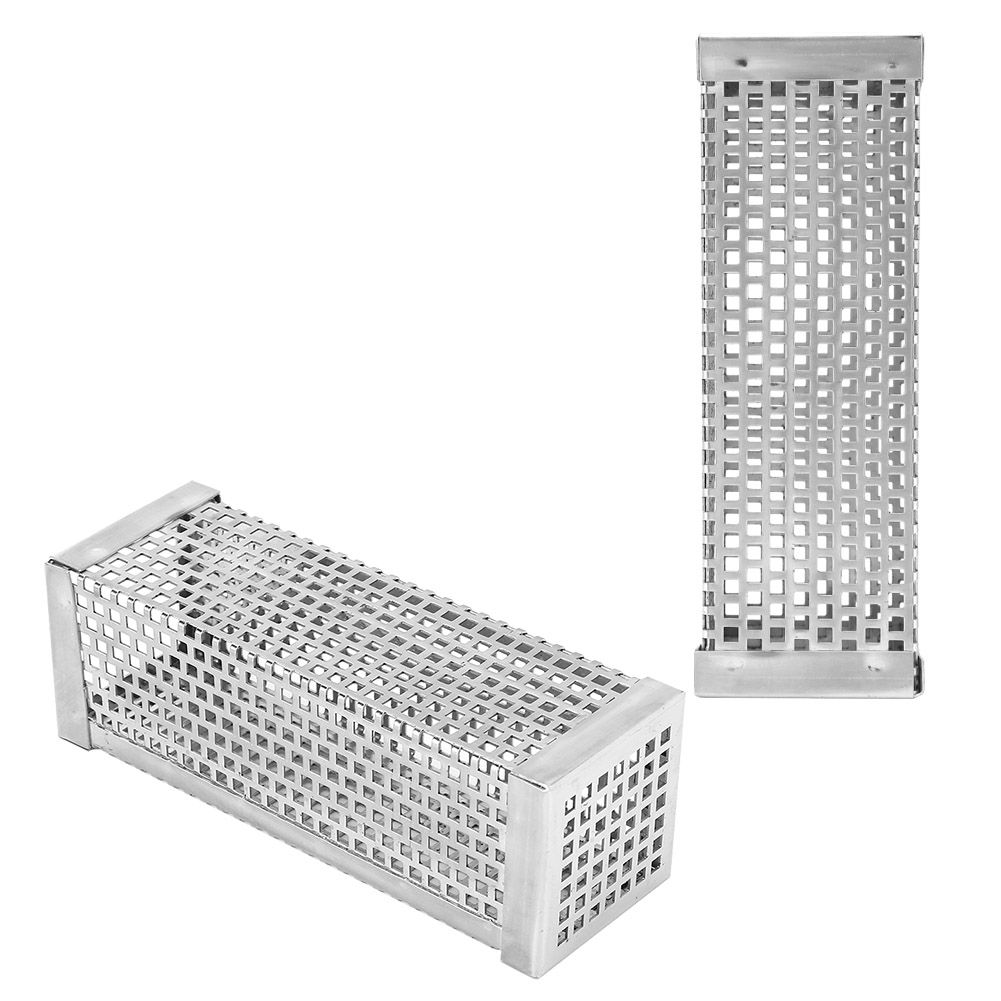 304 Stainless Steel Square BBQ Grill Smoker Tube Tools Outdoor Barbecue view 8