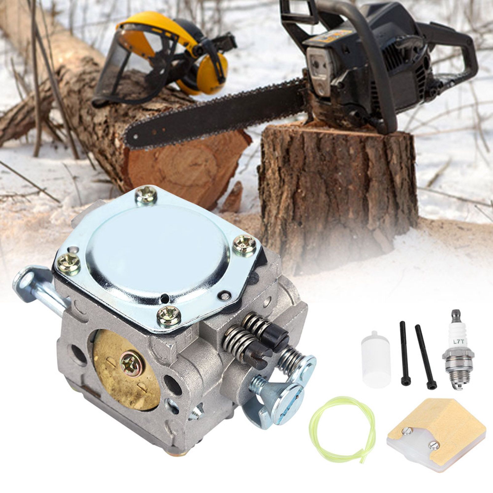Carburetor Air Filter Sparking Plug Kit Fit for Jonsered 625 630 625 Chainsaw view 9