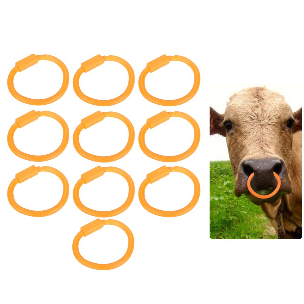 10Pcs Nylon Bull Nose Ring Accessory for Cattle Cow Farm Livestock Animal view 9