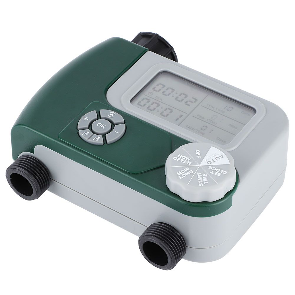 DualOutlet Timer Irrigation System Controller Intelligent Large Display — image 1