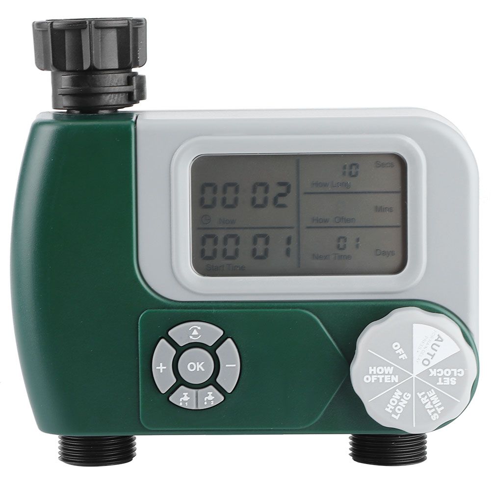DualOutlet Timer Irrigation System Controller Intelligent Large Display view 5