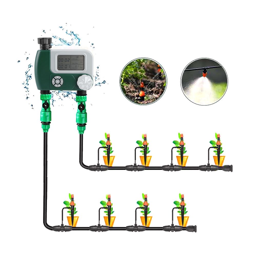 DualOutlet Timer Irrigation System Controller Intelligent Large Display view 9