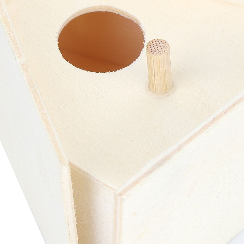 4Pcs Outdoor Hanging Wooden Bird House Nests Nesting Cage Garden Decoration view 11
