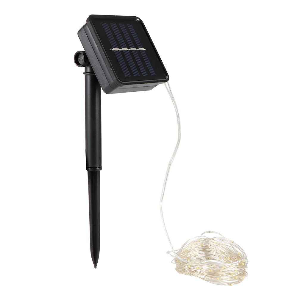 10M 100LED Chips Solar Light String Outdoor Garden Stake Decorative Lights for view 3