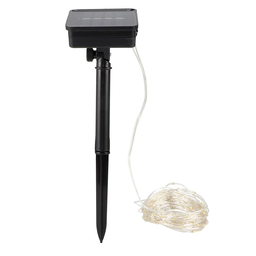 10M 100LED Chips Solar Light String Outdoor Garden Stake Decorative Lights for view 4