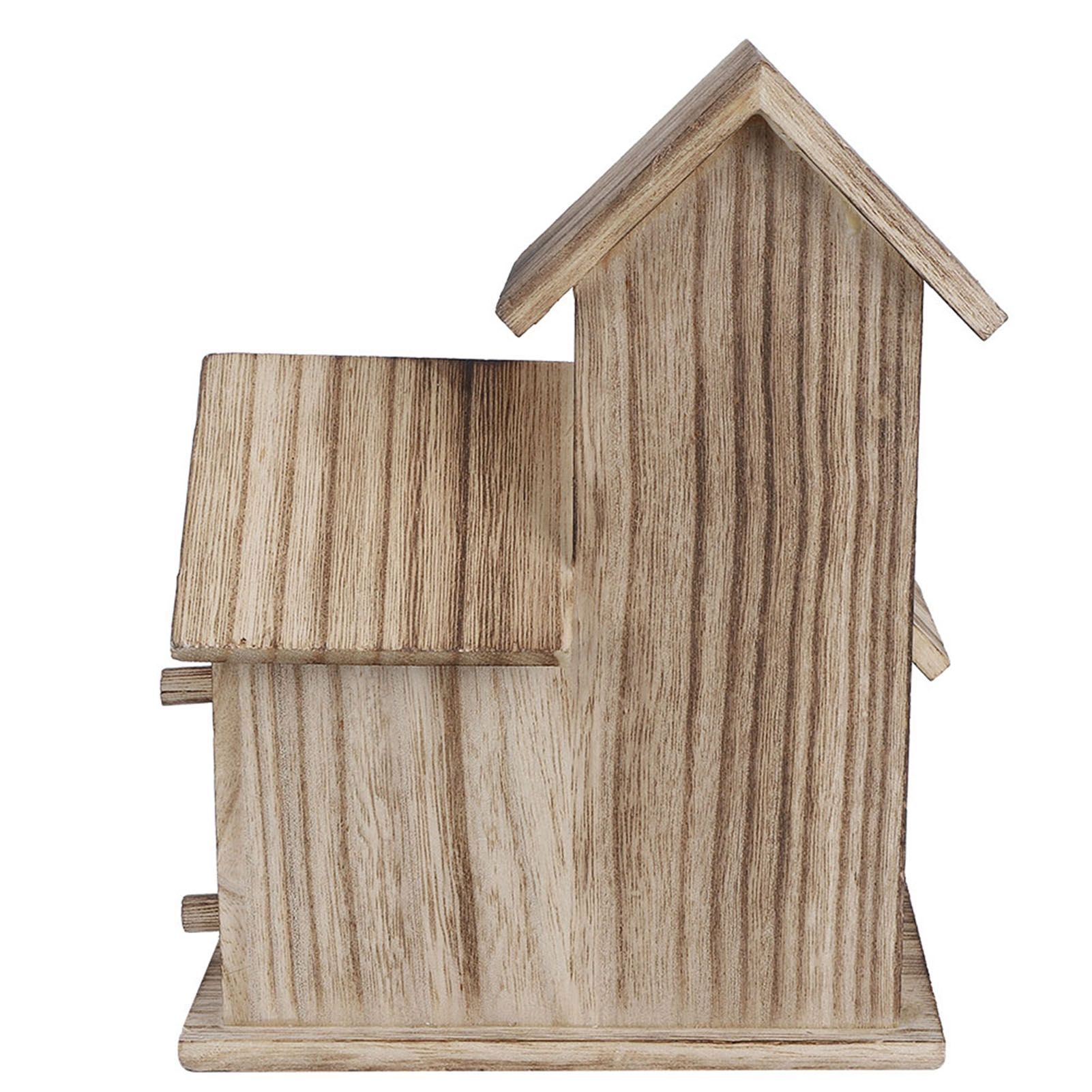 Wooden Birdhouse Small Outdoor Garden Bird Nesting Box Bird House Pet Supplies view 8