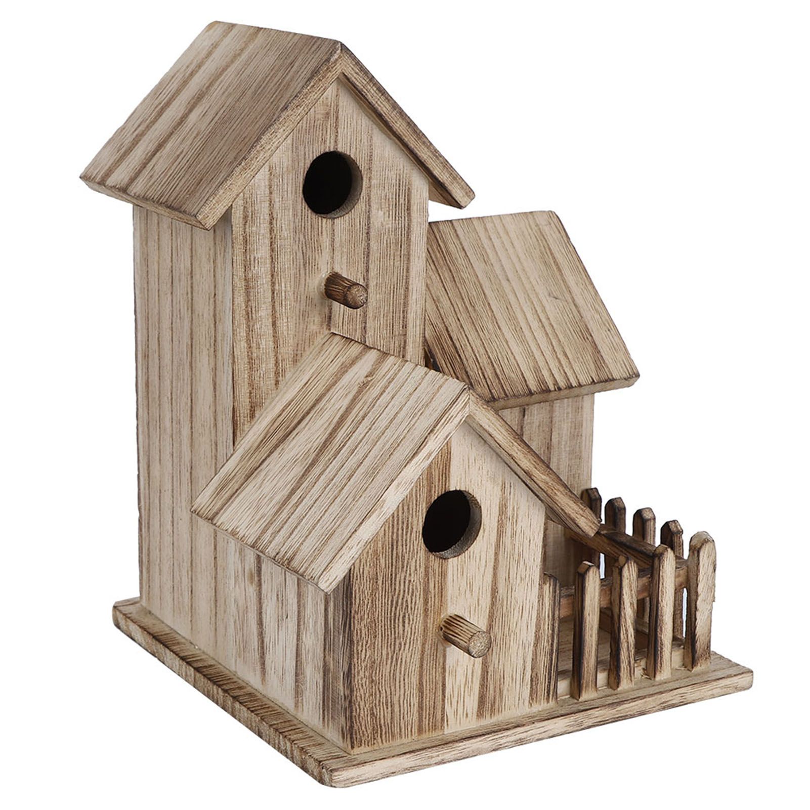 Wooden Birdhouse Small Outdoor Garden Bird Nesting Box Bird House Pet Supplies view 9