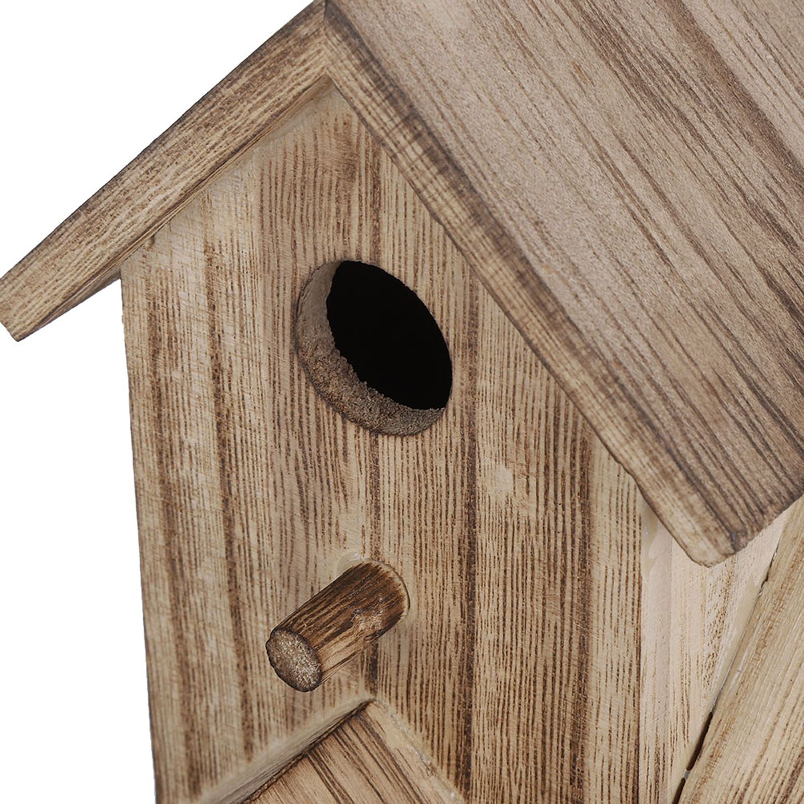Wooden Birdhouse Small Outdoor Garden Bird Nesting Box Bird House Pet Supplies view 12