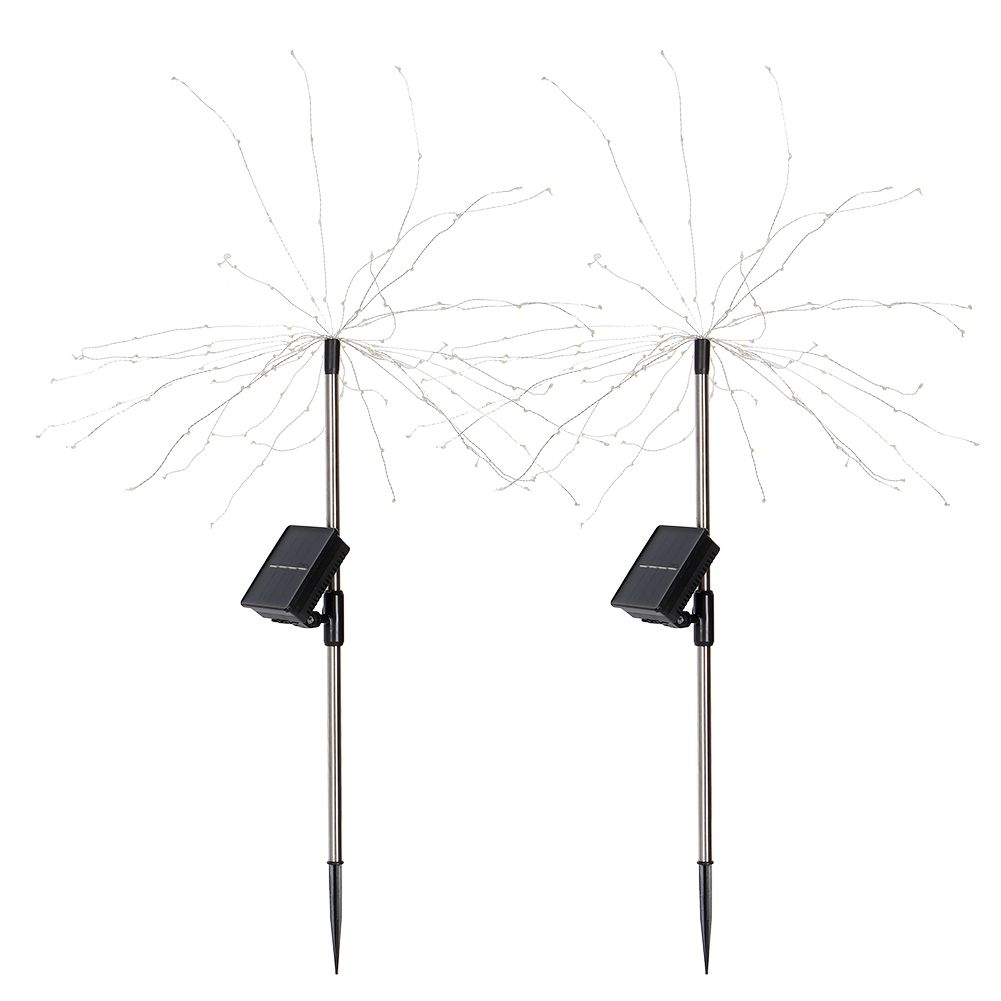 2Pcs/Set Outdoor Solar Garden Decorative Lights Lawn Lights Holiday Lighting view 2
