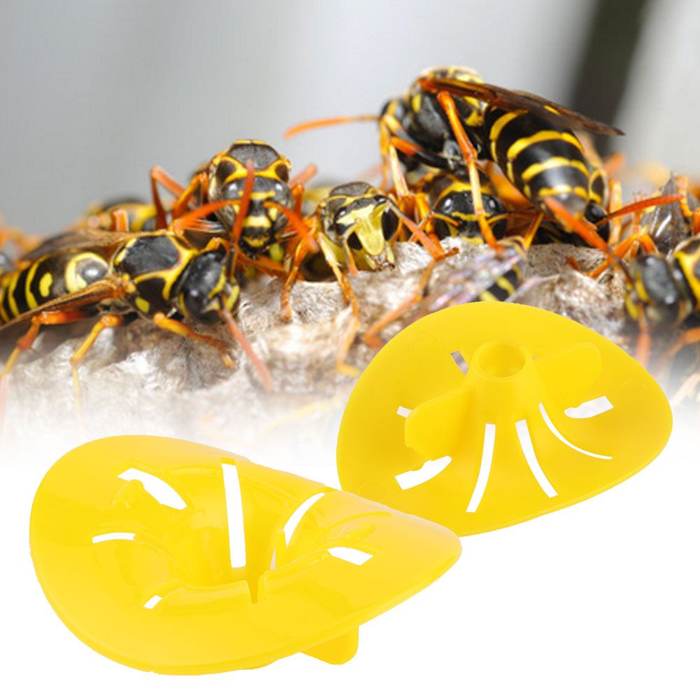 20PCS Flower Shaped Reusable Mini Bee Catcher Wasp Insects Funnel Garden view 10