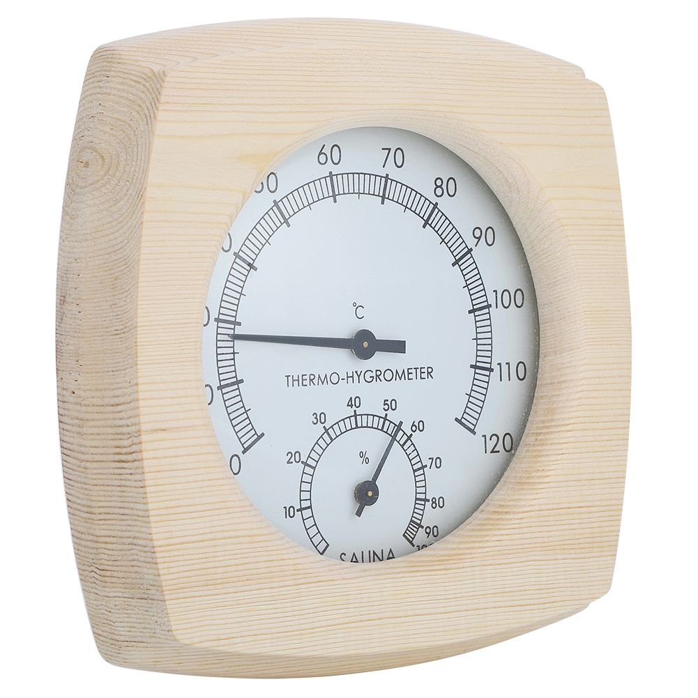 Wood ThermoHygrometer Thermometer Hygrometer for Bathroom Sauna Room Accessory view 5