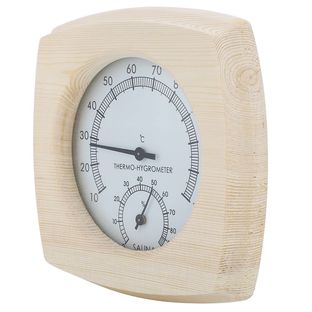Wood ThermoHygrometer Thermometer Hygrometer for Bathroom Sauna Room Accessory view 6