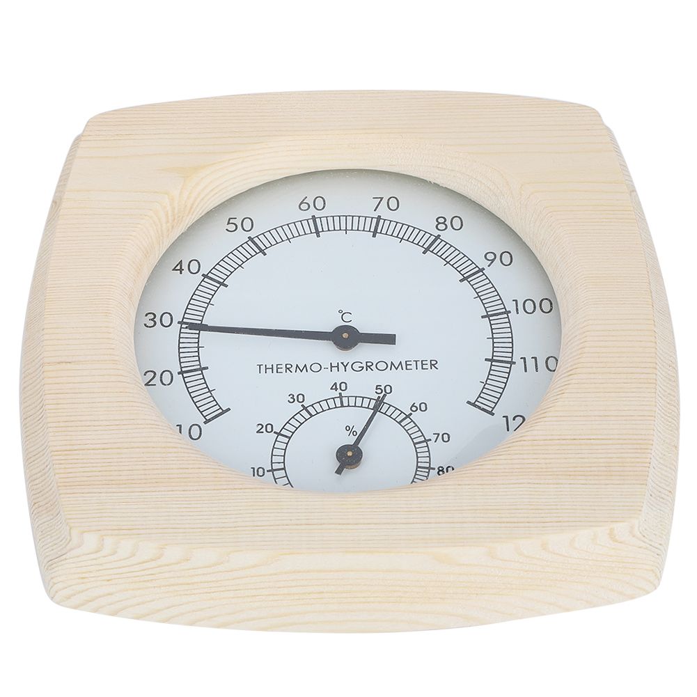 Wood ThermoHygrometer Thermometer Hygrometer for Bathroom Sauna Room Accessory view 7