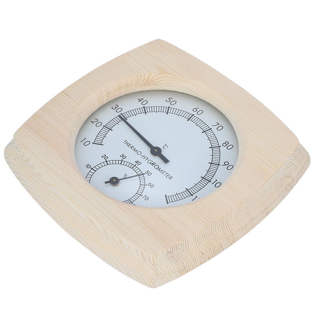 Wood ThermoHygrometer Thermometer Hygrometer for Bathroom Sauna Room Accessory view 8